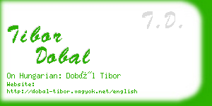 tibor dobal business card